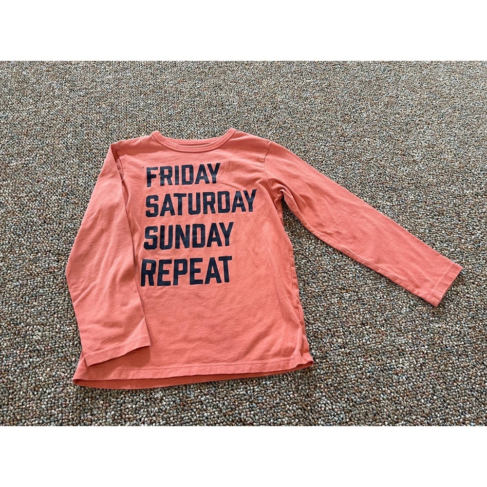 The Children's Place‎ Boys Friday Saturday Sunday Repeat Long-Sleeved Top 5-6